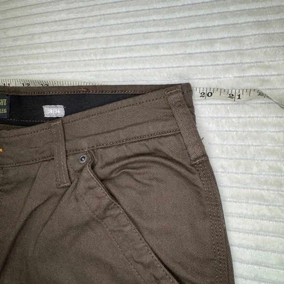 Ariat Rebar M5 Washed Twill Dungaree Work Pants Men 38x36 Straight Leg Brown - Picture 9 of 10